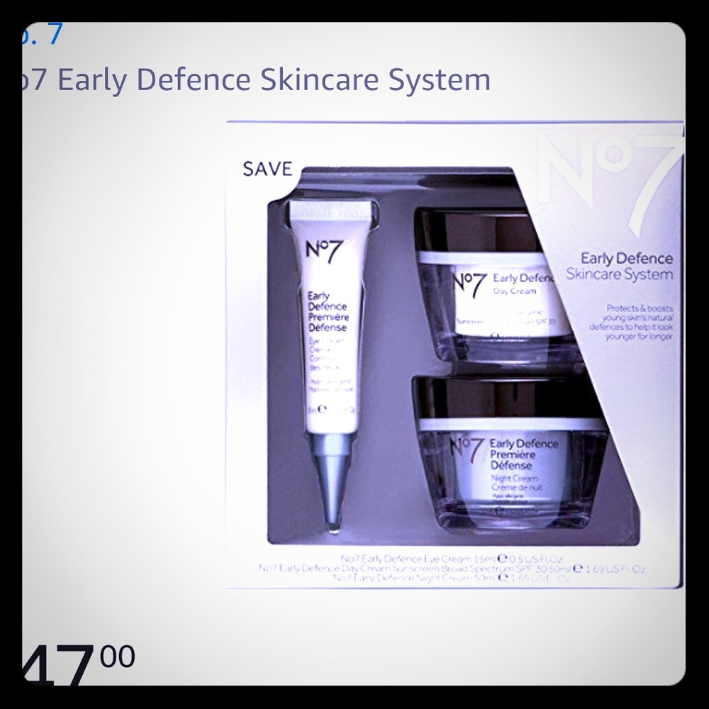 No7 Early Defence Skincare System BRAND NEW